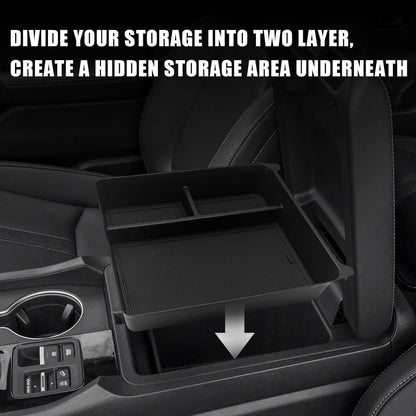 Muslogy Center Console Organizer Compatible with Honda Pilot 2023 2024 2025 2026, 2024-2026 Ridgeline/Passport Center Console Storage Box Divider Inserts Interior Accessories ABS Material(Gray)