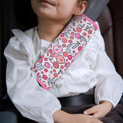 YR Seat Belt Cover for Kids, Soft Comfort Seat Belt Cushion for Children, Cute Cartoon Pattern Car Seat Belt Pads Cover for Girls and Boys, 1 Pack (Cartoon Spider)