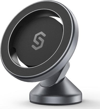 SYNCWIRE MagSafe Car Mount, Magnetic Car Phone Holder for Car Dashboard, 360° Rotating Strong Magnet Phone Mount with 3M VHB Adhesive, Compatible with iPhone 17/16/15/14/13/12 & MagSafe Cases