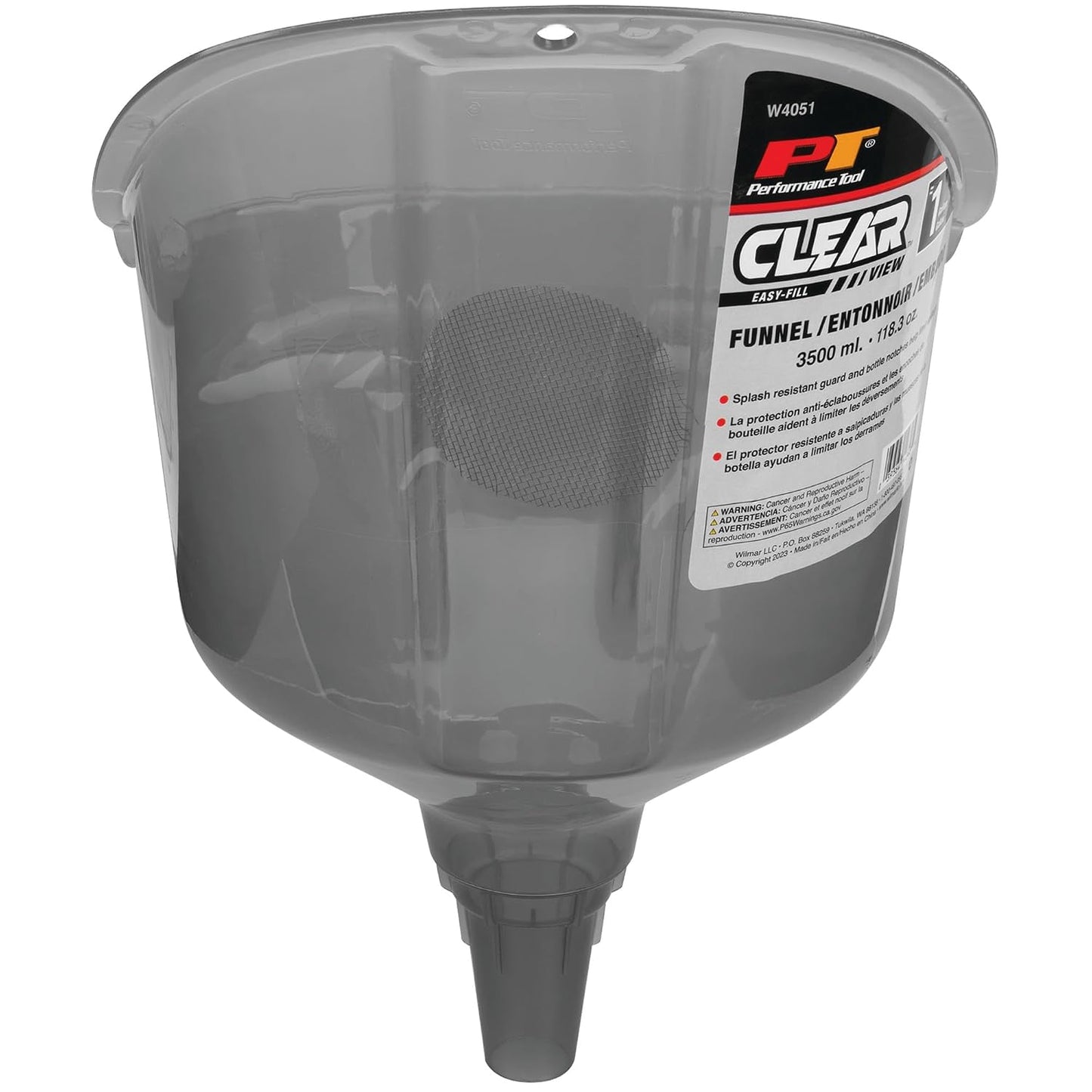 Performance Tool W4053 Clear View Easy-Fill Funnel Set (3 Pieces) - Versatile Liquid Filling Solutions