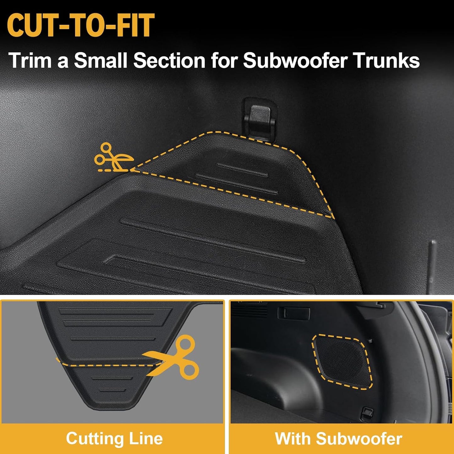 Floor Mats for Hyundai Elantra Gas 2021-2026, All Weather Floor Mats Trunk Cargo Liner and Door Sill Guards Accessories, Full Coverage Set (Not fit Hybrid Models)