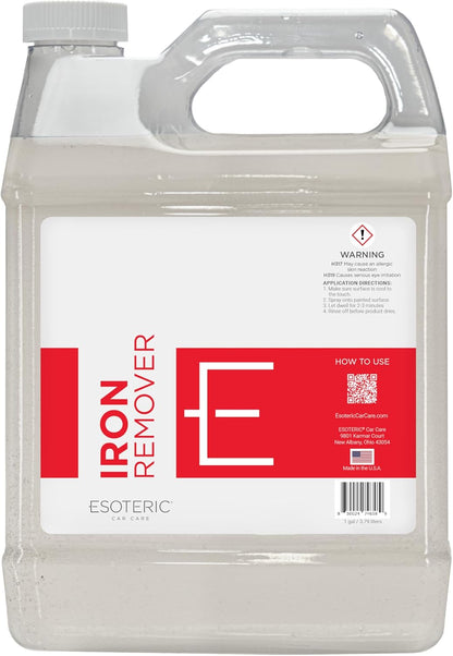 ESOTERIC Iron Remover Decontamination Spray, Easy to Use, Iron Remover Car Detailing Supplies, Activates Red, Less Odor, Removes Iron Brake Fallout, Perfect for Your Car Detailing Kit (16oz)