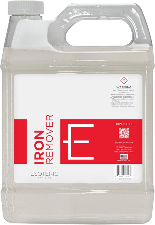 ESOTERIC Iron Remover Decontamination Spray, Easy to Use, Iron Remover Car Detailing Supplies, Activates Red, Less Odor, Removes Iron Brake Fallout, Perfect for Your Car Detailing Kit (16oz)