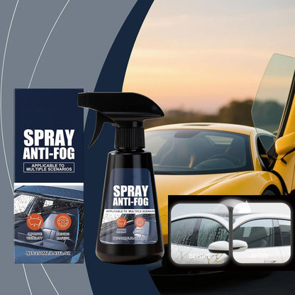 Anti-Fog Windshield Cleaner, 250ml Rainproof Spray and Mirror Defogger for Car, Truck, Daily Commute, Outdoor, Winter, Morning, Highway, Garage