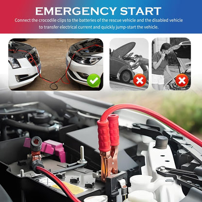 67" 150A Car Jumper Cables Heavy Duty,Automotive Battery Jumper Cables with Alligator Clips for Jump Starting Dead or Weak Batteries,Portable Jumpers Cable Kit for Most Vehicles