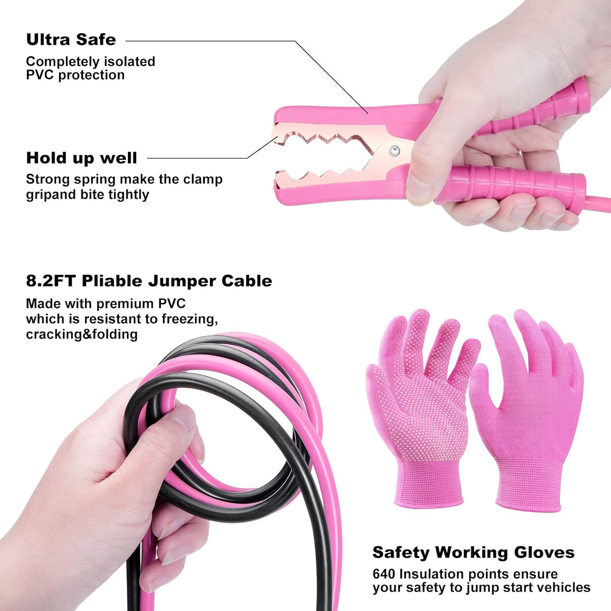 Car Roadside Emergency Kit - 17pcs Winter Traveler Safety Road Side Assistance Kits, Car Kit Essentials for Men, Women, Teen