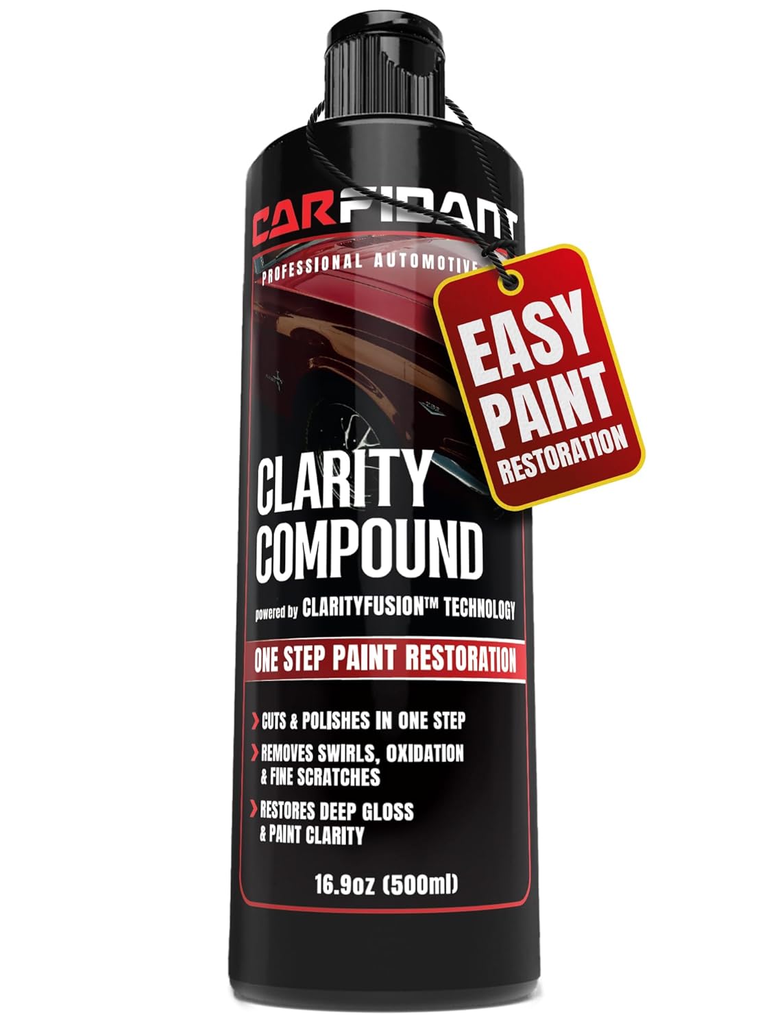 Carfidant Scratch Repair and Swirl Remover - Car Paint Scratch Remover & Restorer Kit with Buffer Pad - Polishing & Waxing Kits - Compound for Vehicles Paint Repair - 8.4 fl. Oz.