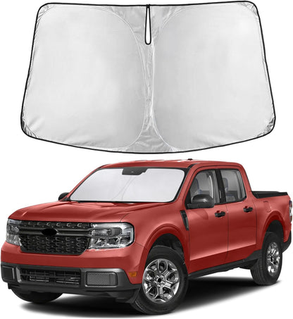 EcoNour Car Windshield Sun Shade | 2025 Upgraded Innovative No-Light-Pass Technology for Maximum Coverage | Foldable Sun Shade Keeps Your Vehicle Cool | Must-Have Car Accessories | Small (59" x 29") - Colors J