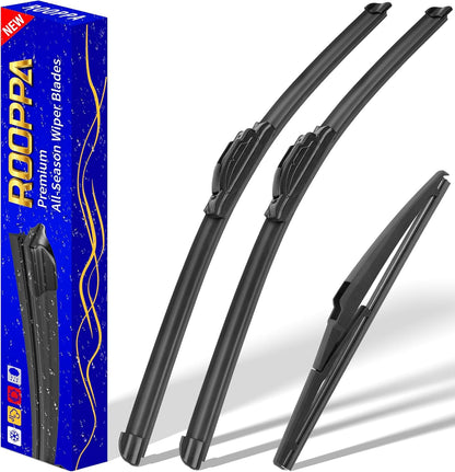 3 wipers Replacement for 2012-2018 Subaru Forester/2015-2019 Subaru Outback, Windshield Wiper Blades Original Equipment Replacement - 26"/17"/14" (Set of 3) U/J HOOK - Colors A