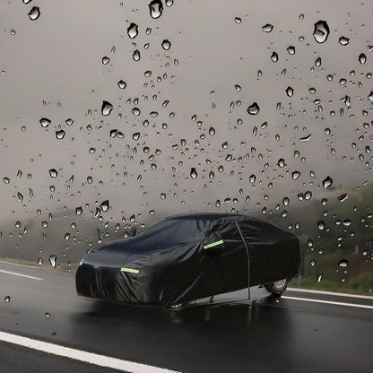 Car Cover for Sedan, Car Cover Waterproof All Weather for Automobiles, Outdoor Heavy Duty Full Car Covers Windproof Universal Fit for Sedan 180-185 inch