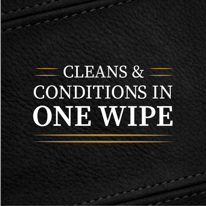 Lexol All Leather Quick Care All-in-One Formula, Best Leather Cleaner and Conditioner, for Use on Apparel, Furniture, Auto Interiors, Shoes, Bags, 30-Count Sheet Wipes,E301500100 , white