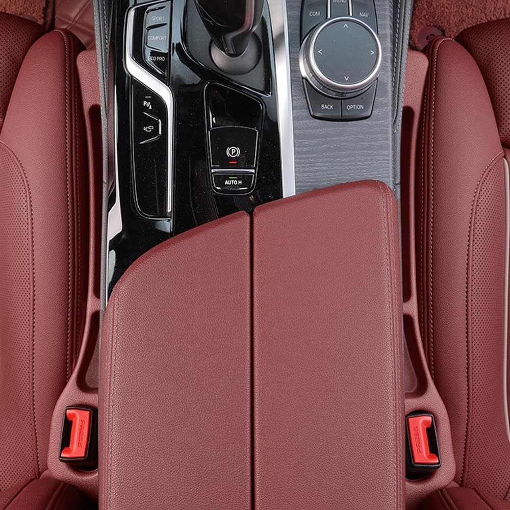 YLXGT Car Seat Gap Filler Organizer Universal for Car SUV Truck Accessories Seat Gap Plug Blocker with Storage Slot Black 2 Pack