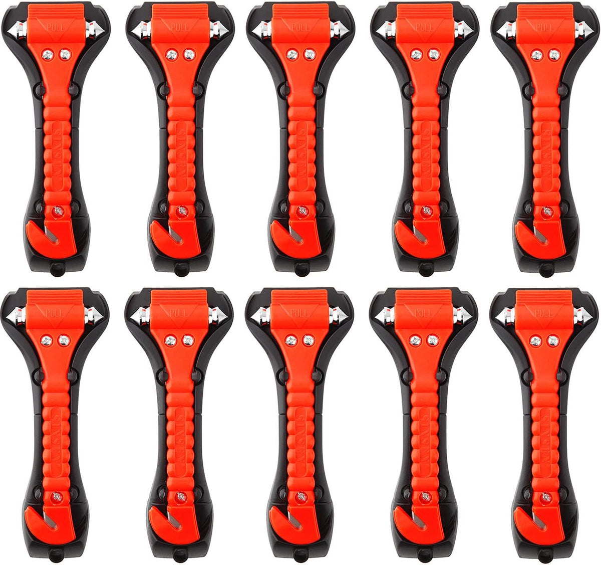 SINSEN Car Safety Hammer Set of 2 Emergency Escape Tool Auto Car Window Glass Hammer Breaker and Seat Belt Cutter Escape 2-in-1 for Family Rescue & Auto Emergency Escape Tools