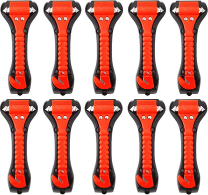 SINSEN Car Safety Hammer Set of 2 Emergency Escape Tool Auto Car Window Glass Hammer Breaker and Seat Belt Cutter Escape 2-in-1 for Family Rescue & Auto Emergency Escape Tools