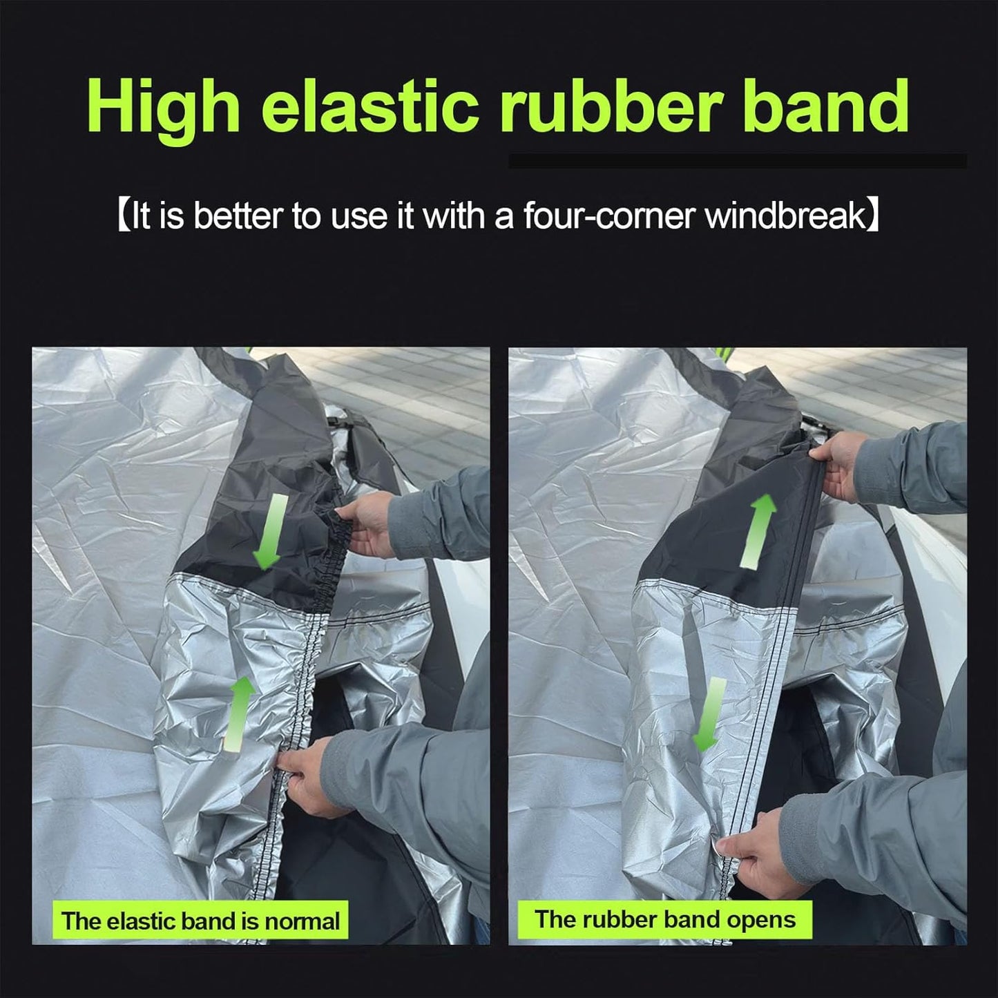 SUV car Cover All Weather Waterproof Murano, Subaru Outback/Solterra，Cadillac XT5/SRX, Buick Envision and Other Models -Outdoor Sunshade Protection with Zipper (Length 188 to 195 inch)