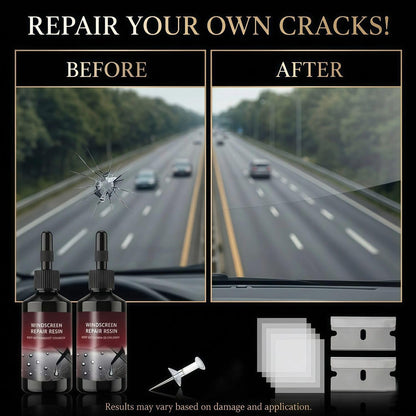 New 2Pack Windshield Repair Kit, 5Min Quick-Repair Nano Glass Repair Fluid. Suitable for Repairing car Windows, Rearview Mirrors and Glass.