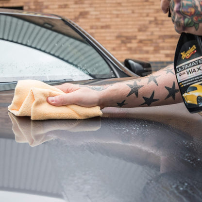 Meguiar's Supreme Shine Microfiber Towels for Cars, Ultra-Plush Car Microfiber Towel Set for Quickly Removing Product Without Leaving Swirls on Paint, Glass, Plastic, or Chrome