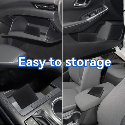 Car Registration and Insurance Holder, Premium Pu Leather Vehicle Glove Box Organizer - for Driver License, Cards & Essential Documents (L-Orange)