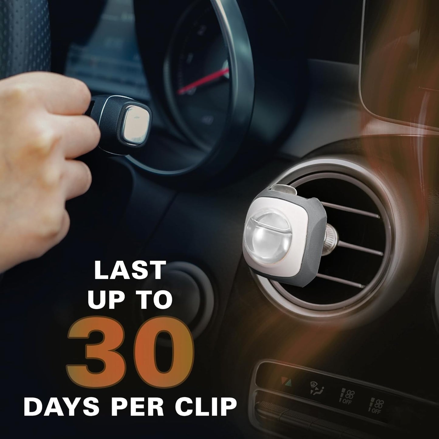 Air Jungles New Car Scent Car Air Freshener Vent Clip, 6 Count Long Lasting Up to 180 days, Natural Essential Oil Car Fragrance Accessories for Women and Men, Odor Eliminator - 4ml Each