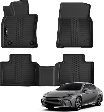 All Weather Floor Mat Fit for Toyota Corolla(Include Hybrid Exclude Hatchback) 2026 2025-2020 TPE Rubber Liners Corolla Accessories All Season Guard Odorless Anti-Slip Liner Black