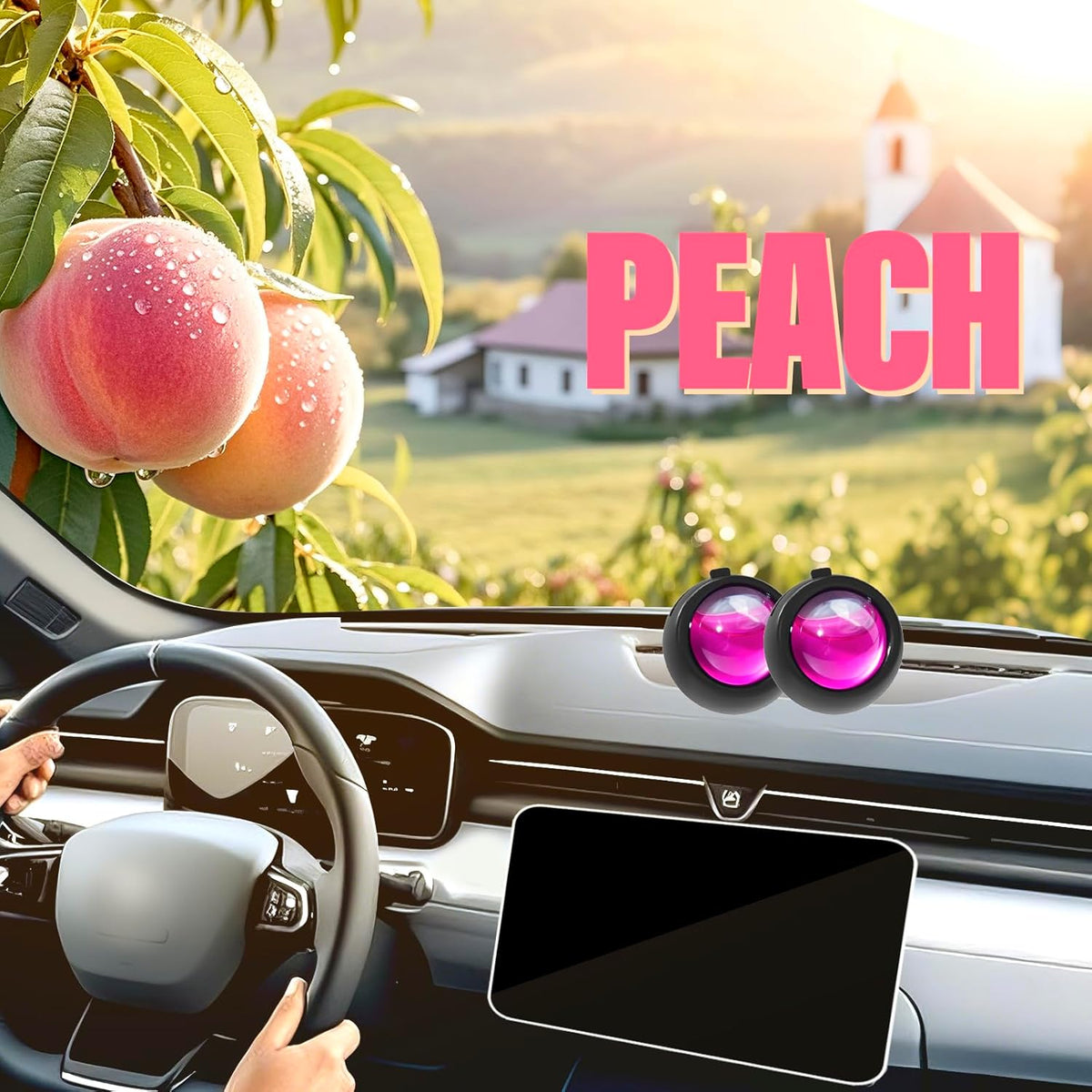 Car Air Freshener Vent Clips, Ocean Scent, 6 Pack, Long Lasting Scent Up to 180 Days, Car Fresheners