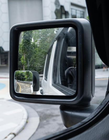 JOYTUTUS Blind Spot Mirror 2 Pack HD Frameless Convex Glass for Wide Angle View and Safer Lane Changing Compatible with Cars SUVs Trucks RVs Easy Stick On & Long Lasting Durability