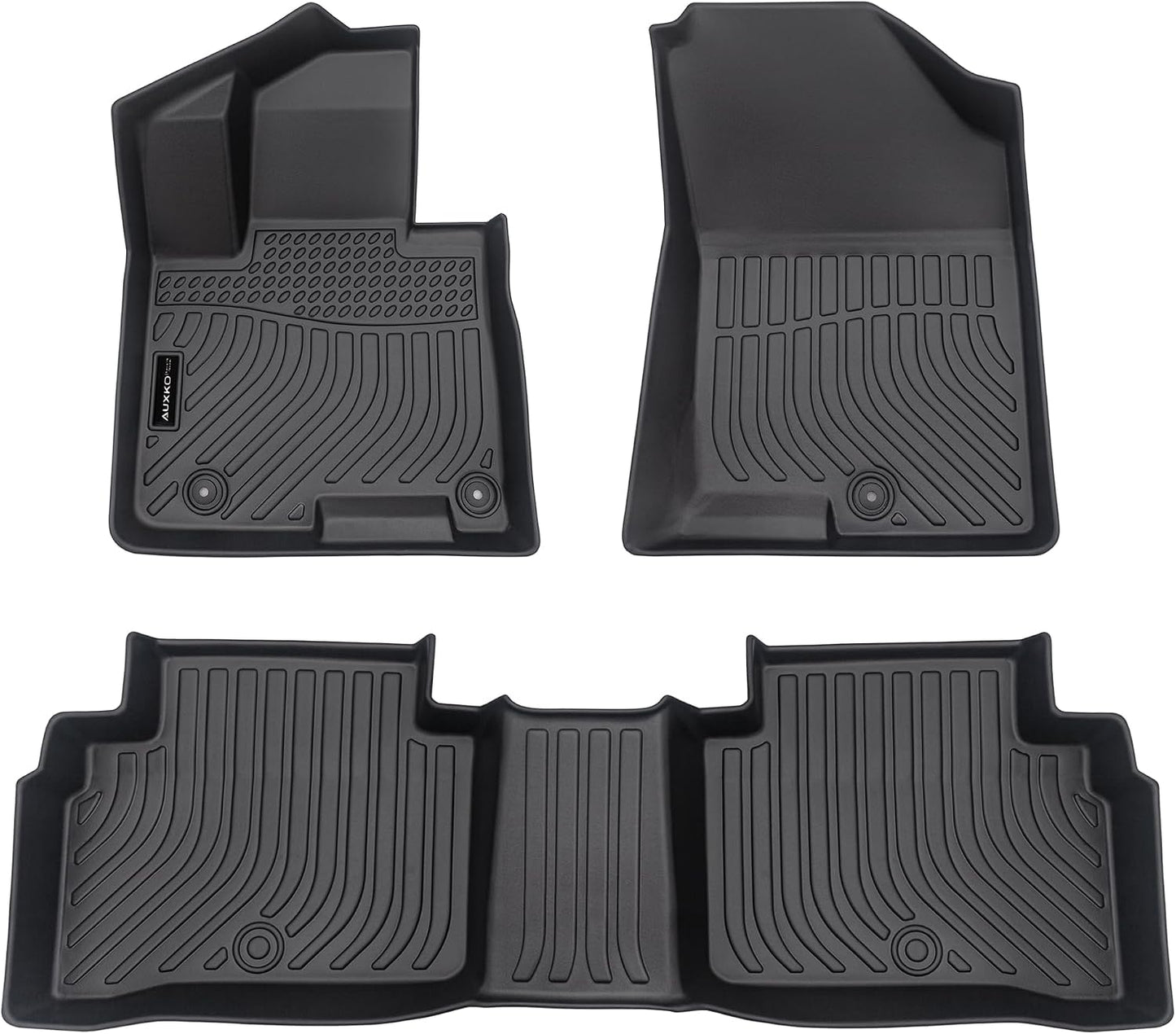 Auxko All Weather Floor Mat & Cargo Mat Fit for 2026 2025 2024 2023 2022 Hyundai Tucson Hybrid(Not PHEV) TPE Liner Tucson Accessory Set All Season Odorless Anti-Slip Floor Liner