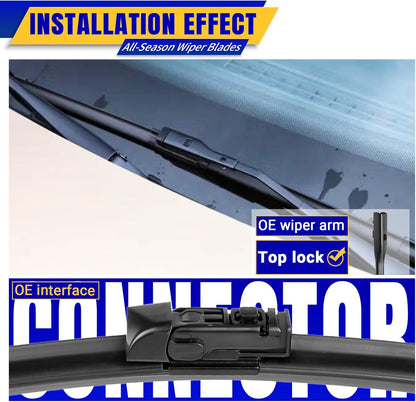3 wipers Replacement for 2012-2018 Subaru Forester/2015-2019 Subaru Outback, Windshield Wiper Blades Original Equipment Replacement - 26"/17"/14" (Set of 3) U/J HOOK - Colors A