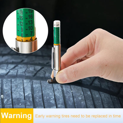 Yarlung 50 Pack Tire Tread Depth Gauge, Color Coded 32nds Accurate Measurement Tools, Tire Depth Gauge with Pocket Clip in 1/32 Inch Increments for Car, Semi Truck Tire Tread Check