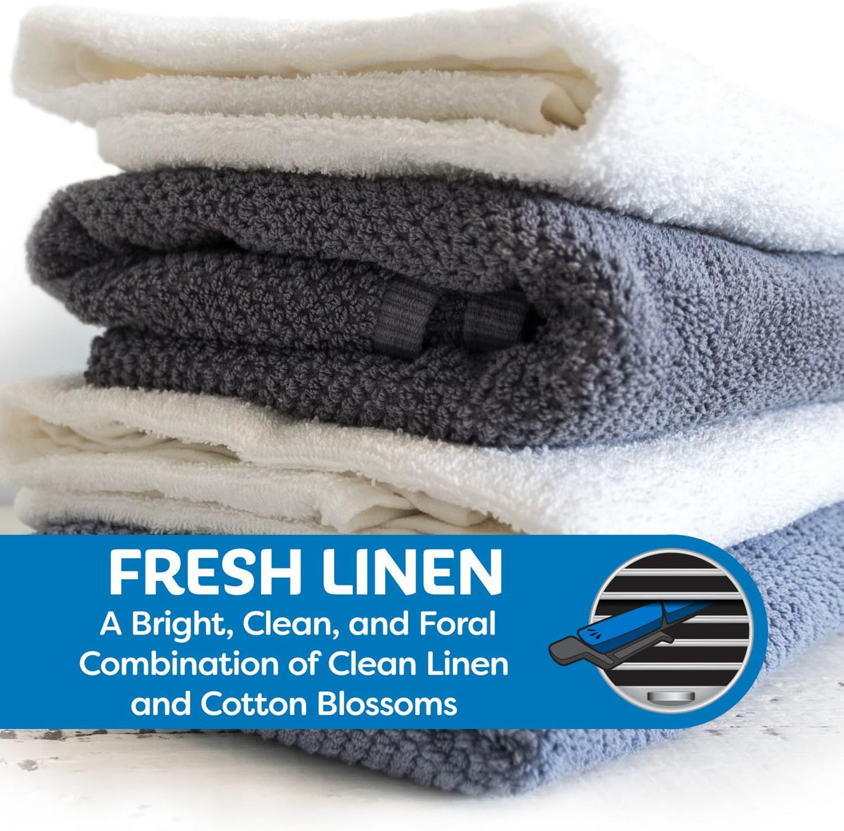 Refresh Your Car Air Freshener Vent Sticks, Fresh Linen Scent, 4 Pack, Convenient Car Vent Sticks