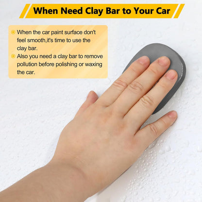 Fitosy Car Clay Bar 4 Pack 400g, Premium Grade No Scratch Magic Clays Bars Detailing Cleaner Kit Glass Deatil Cleaning with Washing and Adsorption Capacity for Auto SUV,RV,Truck