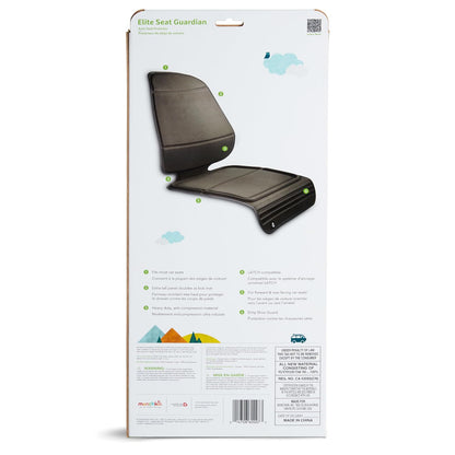 Munchkin Elite Seat Guardian Car Seat Protector, Under Car Seat Cover for Baby and Toddler Seats, Rear or Forward Facing, Dark Grey