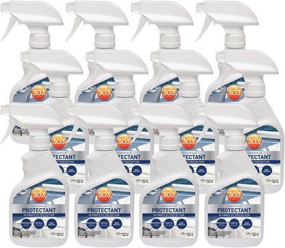 303 Products Marine Aerospace Protectant Spray, UV Protection for Boat Vinyl & Surfaces – Repels Dust, Dirt & Staining, Matte Finish, Restores Like-New Appearance, 32 oz