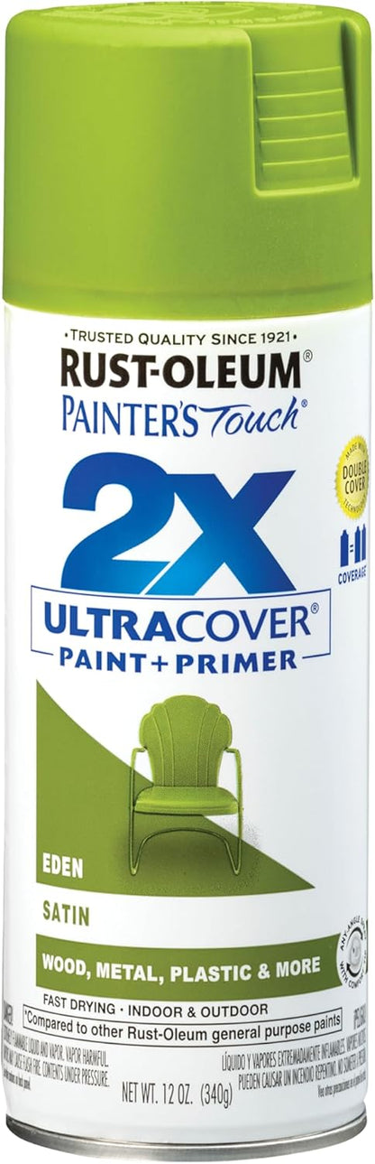 Rust-Oleum 334029 Painter's Touch 2X Ultra Cover Spray Paint, 12 oz, Gloss Clear - Colors E