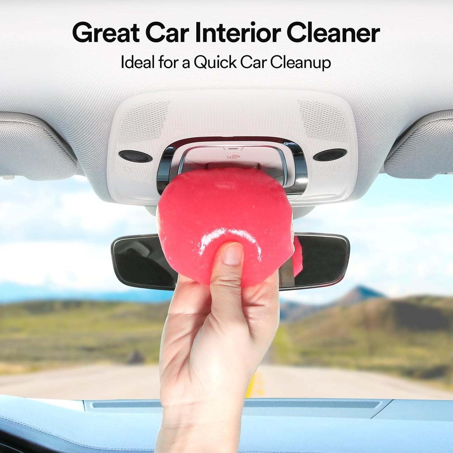 PULIDIKI Car Cleaning Gel Cleaning Putty Car Interior Cleaner Car Detailing Kit Car Cleaning Slime Car Cleaning Supplies Car Accessories Gifts for Men Women Purple