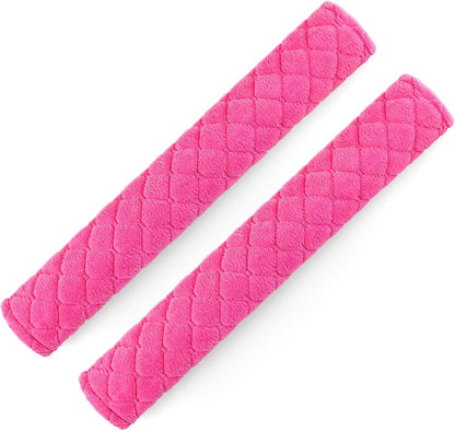 surpassme Car Seat Belt Pads Cover, 2 Pack Seat Belt Shoulder Strap Covers Protector to Release Stress to Your Neck and Shoulder for a Safety Driving (Pink)