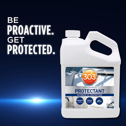 303 Products Marine Aerospace Protectant Spray, UV Protection for Boat Vinyl & Surfaces – Repels Dust, Dirt & Staining, Matte Finish, Restores Like-New Appearance, 32 oz