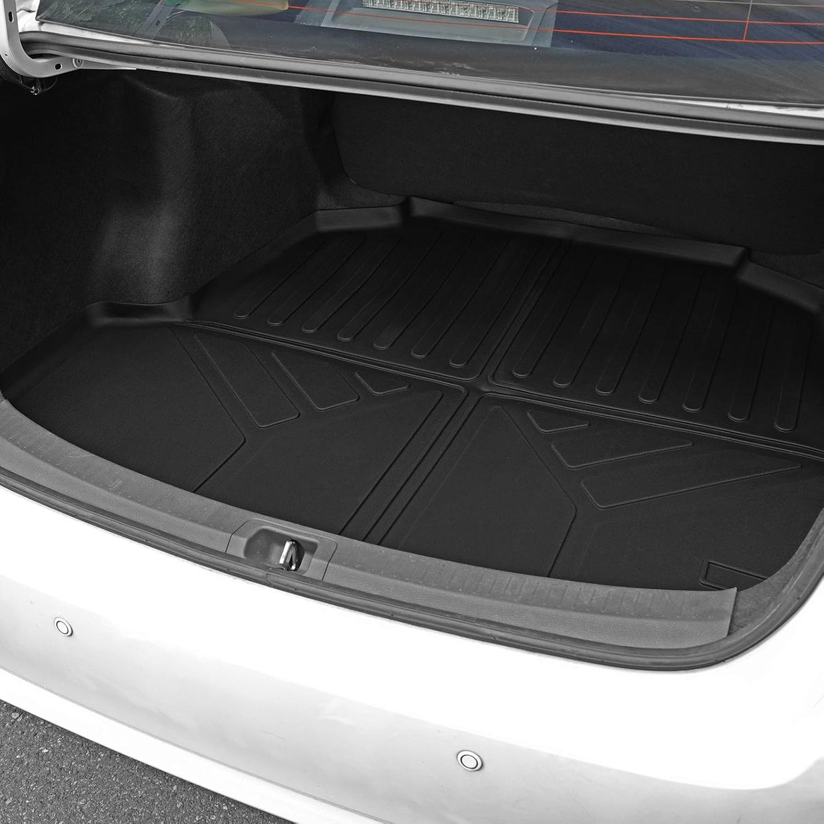 Floor Mats for Toyota Sienna 2021-2026, All Weather Floor Mats Lower Trunk Cargo Liner Accessories, Full Coverage Set (Fit 8-Seat with Spare Tire)