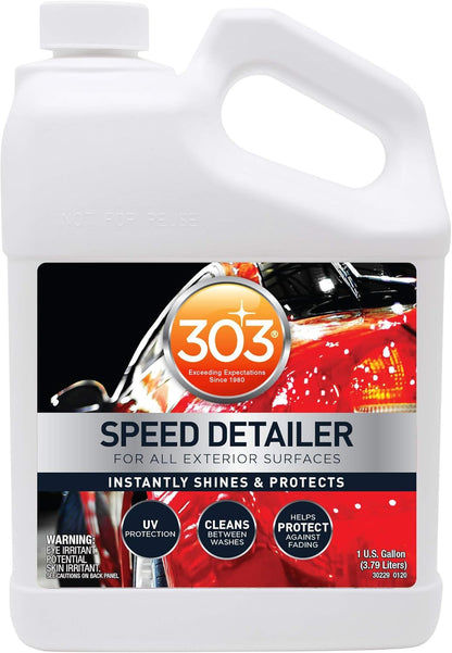 303 Products Speed Detailer - For All Exterior Automotive Surfaces - Instantly Shines And Protects Paint - Cleans Between Washes - UV Protection, 16 fl. oz. (30216CSR) Packaging May Vary