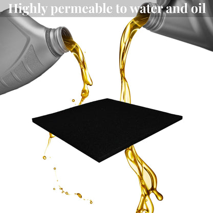 22'' Square No Splatter Pad, Oil Drain Splash Pad Fits Most Oil Drains Anti Splash Oil Change Mat for Car Changing Oil Transmission Drain Pan