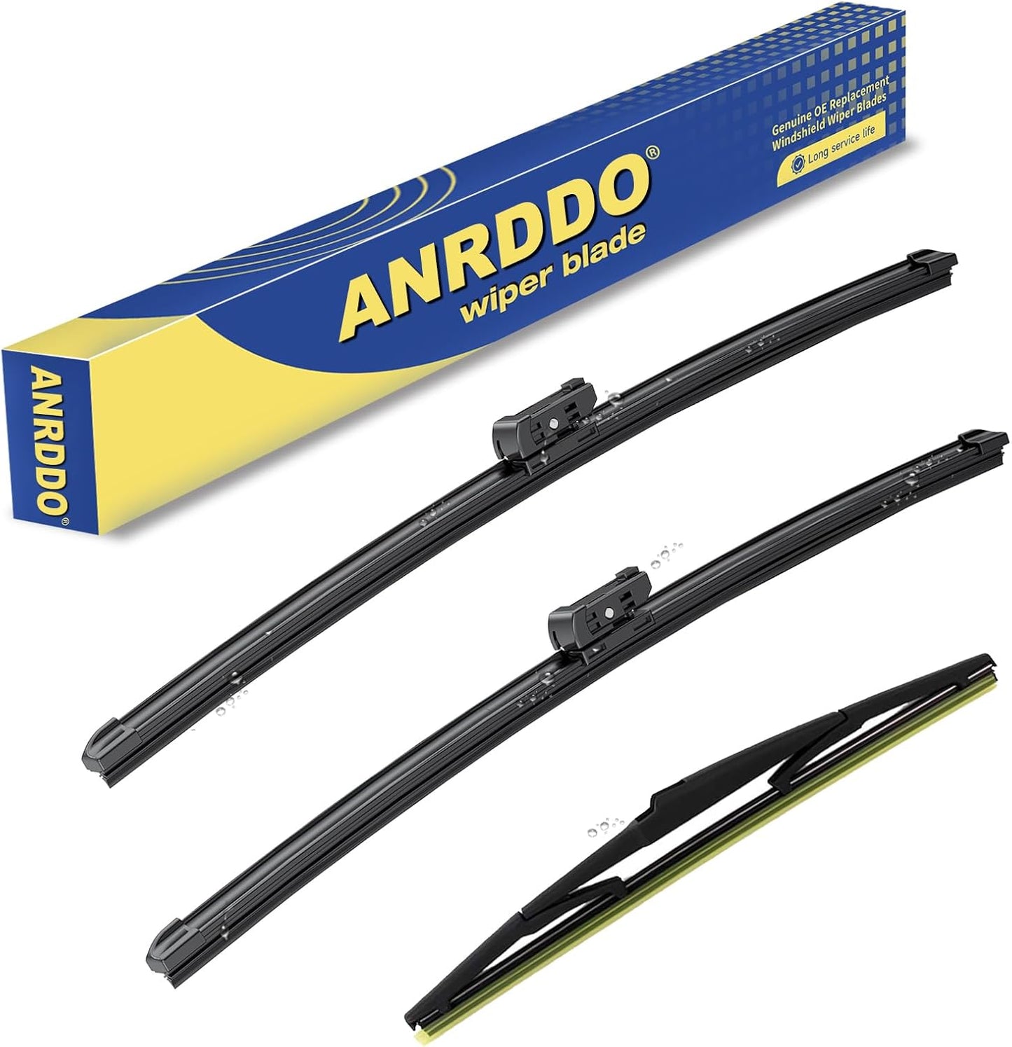 3 Wipers Factory Replacement For Subaru Outback 2020-2022 2023 2024 Original Equipment Replacement Windshield Wiper Blades Set 26"+18"+16" (Set of 3) Top Lock - Colors A