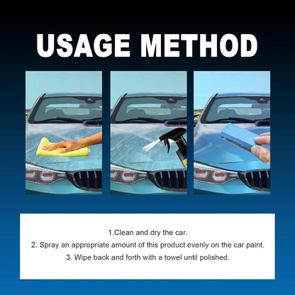 Sopami Ceramic Paint Sealant, Car Coating Spray Maximum Gloss & Shine ceramic wax, Quick Effect Coating Agent Car Extremely ydrophobic Ceramic Spray Coating for Cars, Motorcycles, Boats