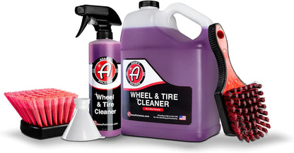 Adam's Polishes Wheel & Tire Cleaner 16oz - Professional All in One Car Wash Wheel Well Cleaning Spray for Car Detailing | Safe On Most Rim Finishes
