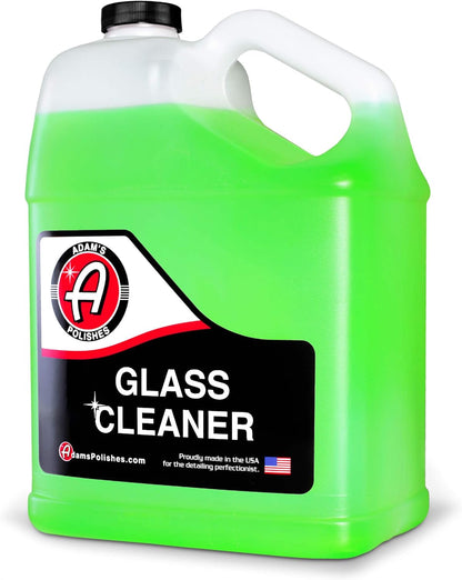 Adam's Polishes Glass Cleaner - Steak Free Car Wash Window Cleaner, All-Natural Streak Free Formula For Car Cleaning, Safe On Tinted & Non-Tinted Glass, Won't Strip Car Wax or Coating