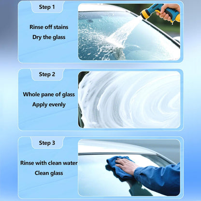 Windshield Cleaner Tool for Automotive Windshield, Window Cleaner Glass Oil Film Cleaner for Car Window Mirror Improve Windshield Clarity and Visibility for Safe Driving (1)