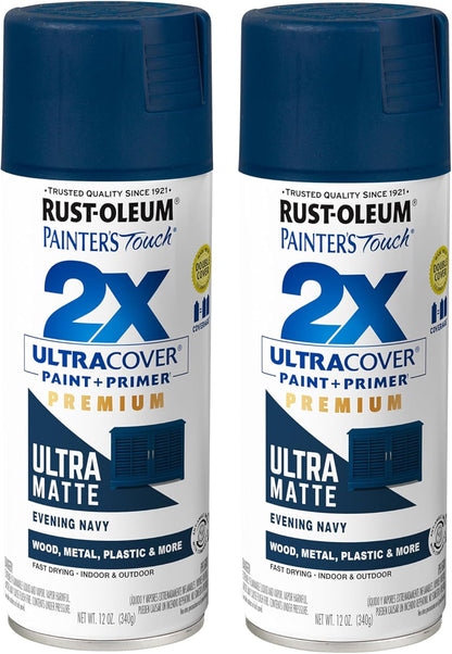 Rust-Oleum 334029 Painter's Touch 2X Ultra Cover Spray Paint, 12 oz, Gloss Clear - Colors B