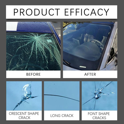 Windshield Chip Repair Kit,1PC 2026 Upgrade Glass Cracks Gone Repair Kit,Premium Glass Repair Liquid Windshield Repair Kit for Chips and Cracks,Cracks Gone Glass Repair Kit for Chips Cracks