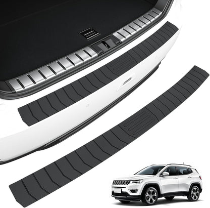 SINGARO Car Rear Bumper Protector, 42inch x3.4inch Car/SUV Universal Rubber Anti-Scratch Trunk Exterior Accessories