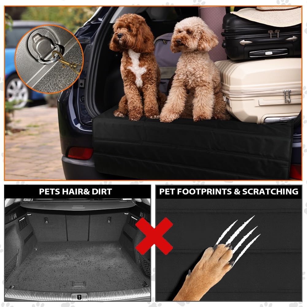Flintronic Large Rear Bumper Protector for Cars, 38 x 25 Inch Foldable Car Rear Bumper Protector Guard, Universal Bumper Protector, Prevents Scratches During SUV, Truck, Van Loading and Unloading