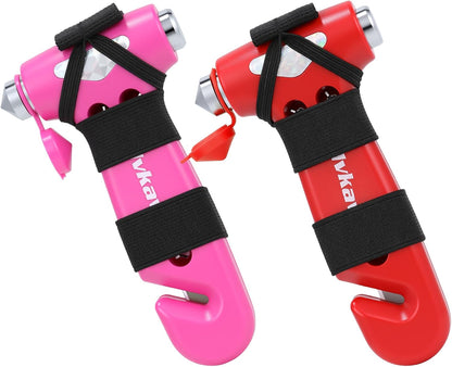 Window Breaker, 3-in-1 Emergency Escape Tool with Car Safety Hammer and Seat Belt Cutter, Safety Emergency Car Escape Tool, Road Trip Essential and Must Haves